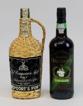 2 Flaschen Portwein, 2. H. 20. Jh., Old Campanion Port, Dry, Tawny, Nieport & Co., Oporto, 0,75