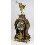 Boulle-Uhr mit Sonnenpendel, Frankreich Ende 19. Jh. im Louis-XV-Stil, Messingwerk gemarkt Japy