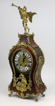 Boulle-Uhr mit Sonnenpendel, Frankreich Ende 19. Jh. im Louis-XV-Stil, Messingwerk gemarkt Japy