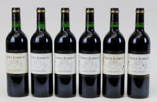 6 Flaschen 1997er Château Jeanrousse, Fronsac, Saint-Aignan, Gironde, Lugon, Bordeaux, Medaille de