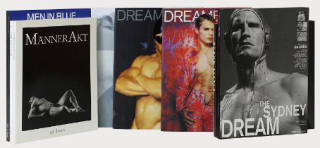 8 Bücher männl. Aktfotografie, meist schwarz-weiß, 4 Bd. "A Special Issue of Blue": "Dreamboys" Vol.