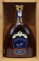 Eine Flasche Cognac Pauline Viradot XO superior, Füllhöhe: obere Schulter/Halsansatz, 4185 - 0002