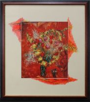 Marc Chagall (Ljosna, Belarus 1887 - 1985 Saint-Paul-de-Vence), "Der rote Strauß", Farboffset,