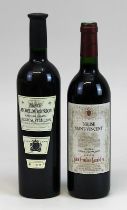 2 Flaschen Saint-Emilion: eine Flasche 2001er Prince Michel de Bourbon, Comte de Ipanema, Lussac