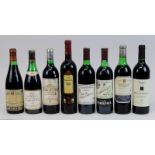 8 Flaschen Rotwein: eine Flasche 1966er Vina Real, Rioja, Cosecha; eine Flasche 1966er Imperial,