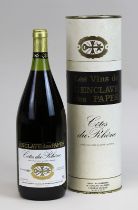Eine Magnumflasche 1985er Côtes du Rhône, Enclave des Papes, Valréas Vaucluse, 1,5 L., gute
