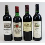 Vier Flaschen Bordeaux: eine Flasche 1970er Château Cap Léon Veyrin, Cru Bourgeois, Listrac-Médoc;