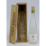 Eine Flasche Eau-de-Vie Mirabelle, Kuehn, Ammerschwihr, Haut-Rhin und eine Flasche Marc d´Alsace