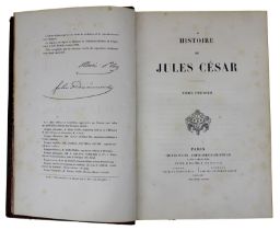 "Histoire de Jules César", Tome I und II, Paris, Verlag Henri Plon 1865, Vorwort von Napoleon III,