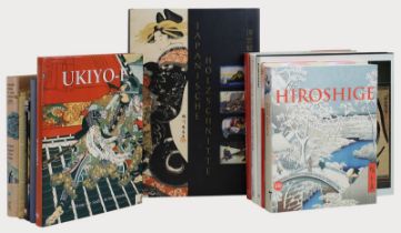 11 Bücher zu japanischen Holzschnitten, u.a.: W. von Seidlitz u. D. Amsden "Ukiyo - E", Sirocco