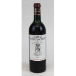 Eine Flasche 1979er Château Marquis de Terme, Grand Cru Classe, Margaux, Füllhöhe: obere Schulter,