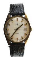 Dugena Herren-Armbanduhr in Gelbgold, Schweiz um 1970, Automatikwerk, Kaliber Eta 2782, 25 Steine,
