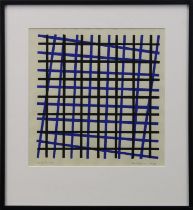 Prentice, David (Großbritannien 1936 - 2014), "Field Grid 3", Frablithografie, am unteren Rand