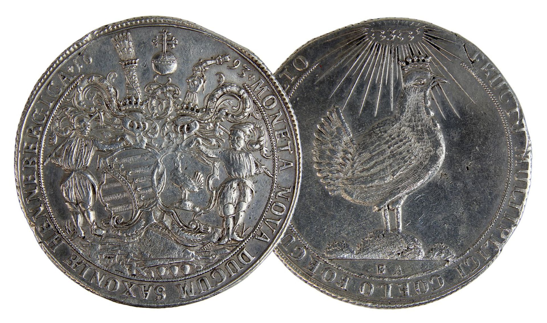 Reichstaler 1693, Gemeinschaftlich sächsischer Anteil, Ilmenau, Ausbeute der Gruben in Ilmenau,