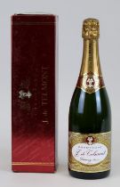 Eine Flasche Champagner, J. de Telmont, Grande Reserve, Brut, Damery, Champagne, in org. Verpackung,