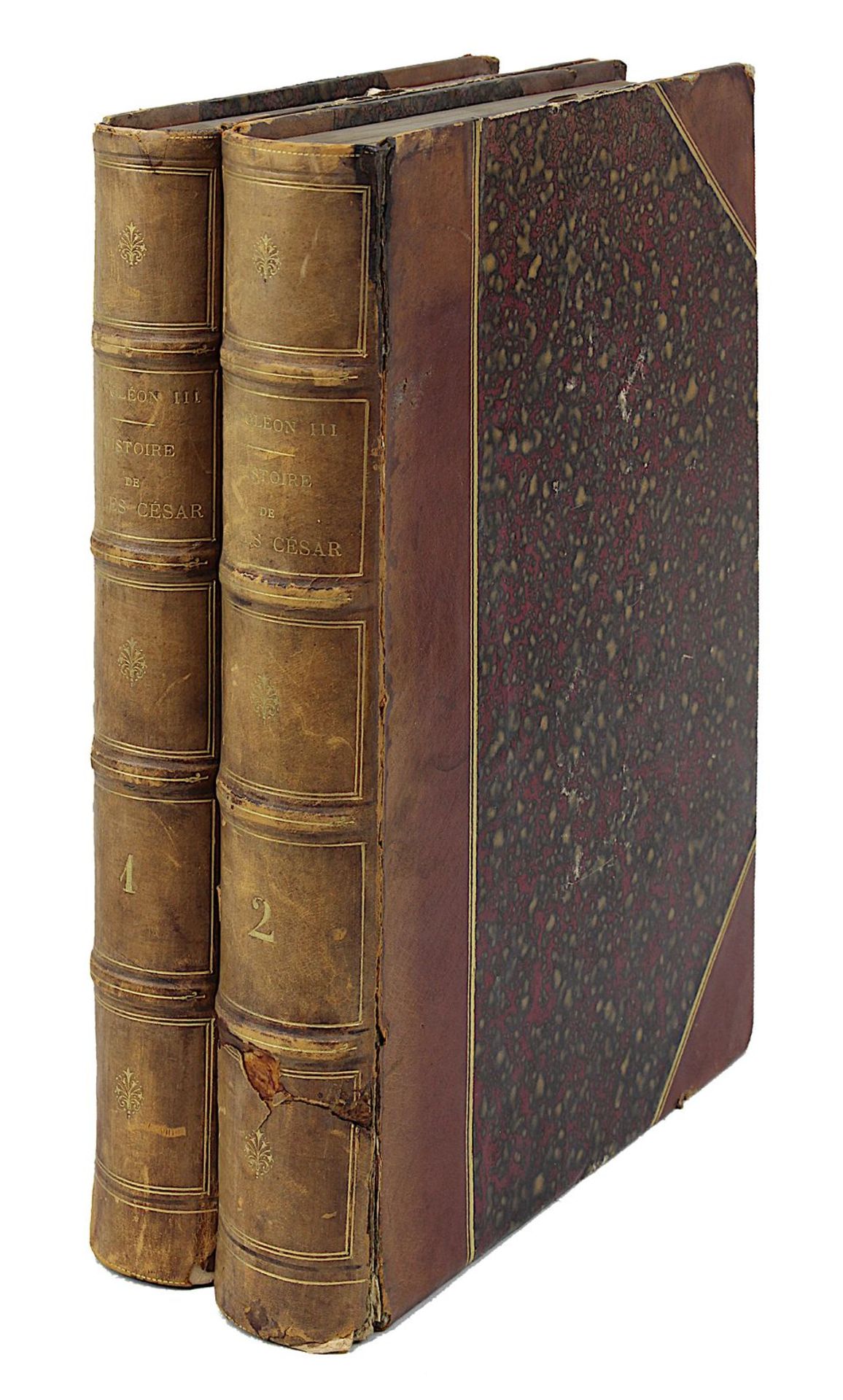 "Histoire de Jules César", Tome I und II, Paris, Verlag Henri Plon 1865, Vorwort von Napoleon III, - Image 2 of 2
