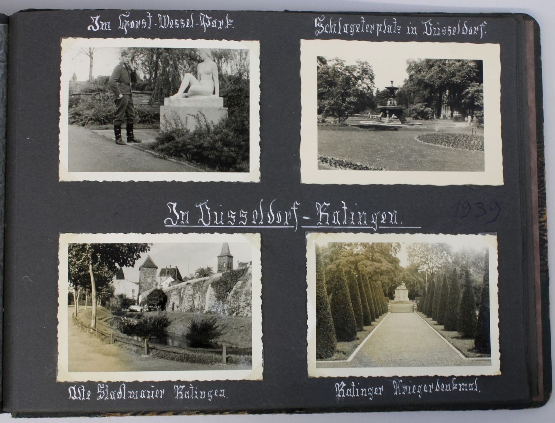 Fotoalbum 1939-40, Deutsches Reich 1933-45, erste Seite beschriftet "Erinnerungen an meine - Bild 7 aus 7
