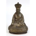 Messing-Buddha, China um 1920, H 15,5 cm. 4269-007