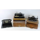 3 Schreibmaschinen, A. bis Mitte 20. Jh., "Mercedes Prima" Schreibmaschine, Mercedes