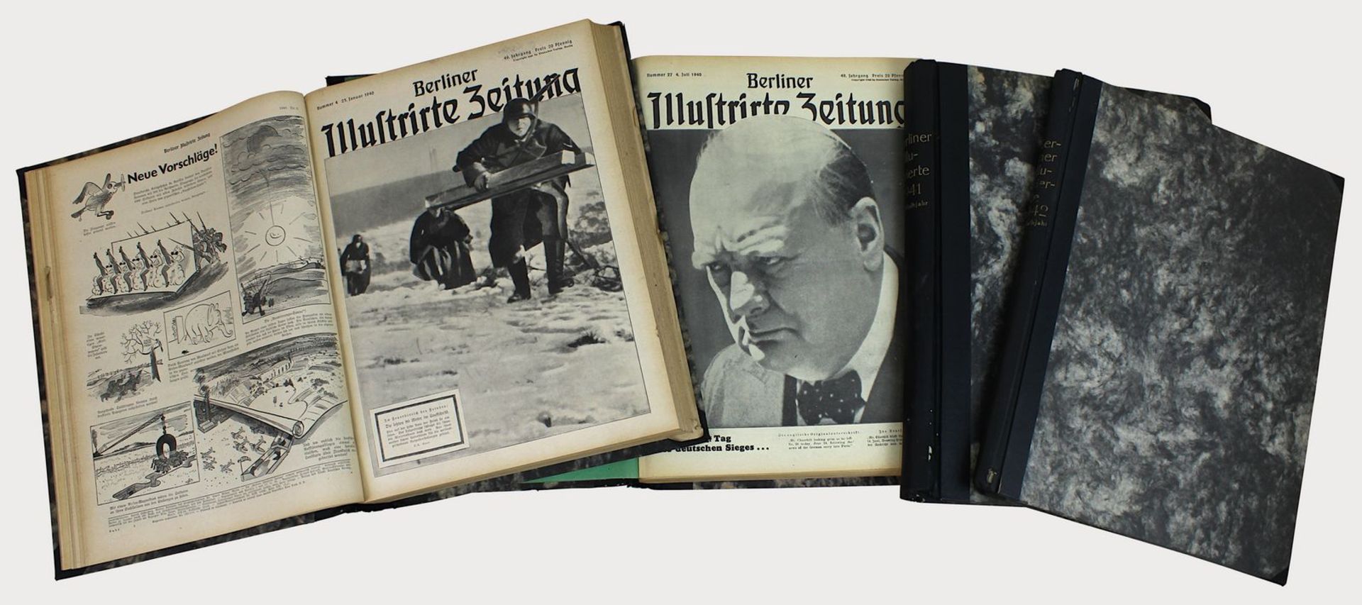 Konvolut "Berliner Illustrierte Zeitung", 1940 - 1942, Deutscher Verlag Berlin, 1940 [49. Jahrgang],