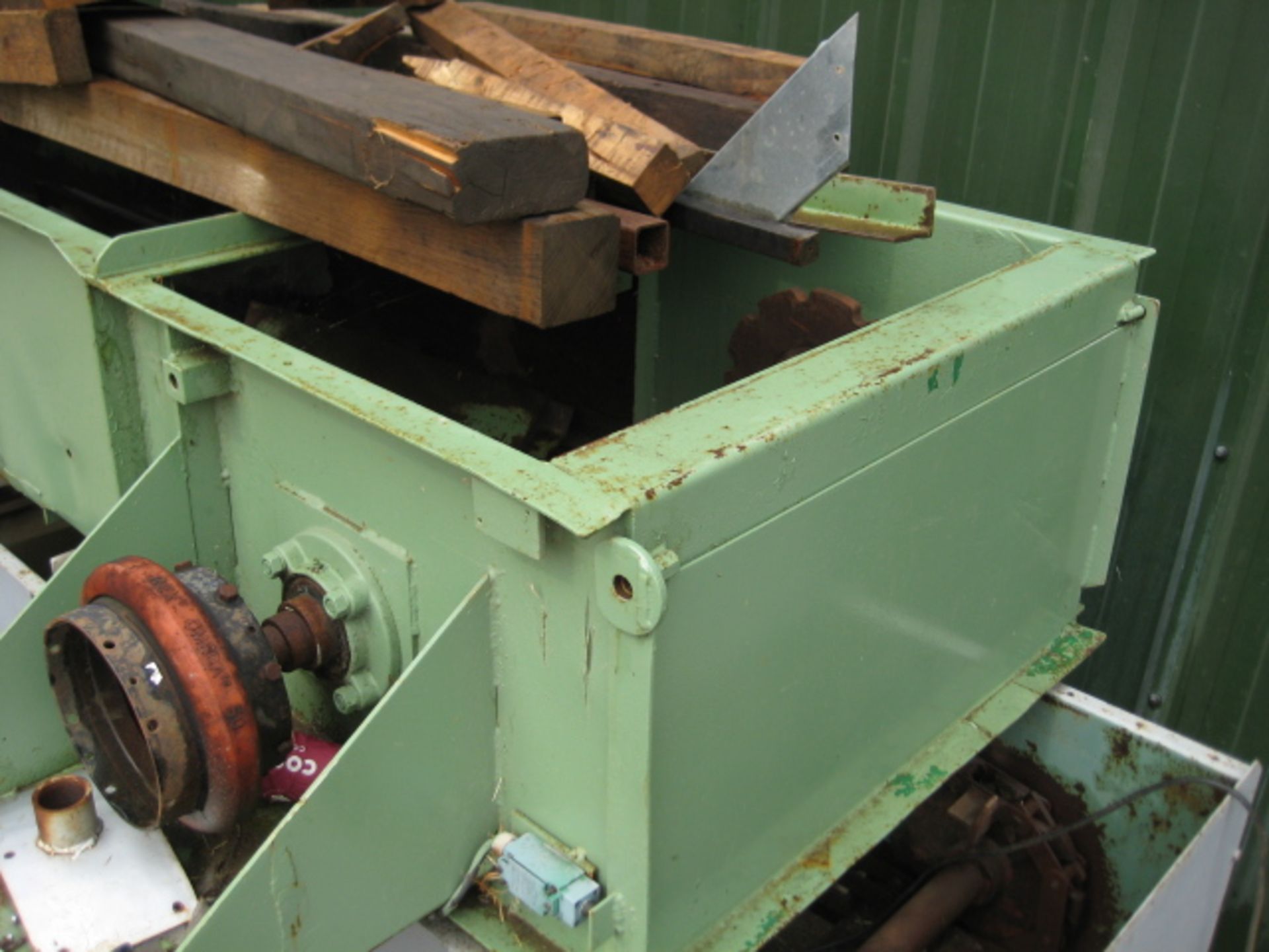 Chain & Flight - Vecoplan chain and flight conveyor with mild steel case and open top. The trough is - Image 2 of 3