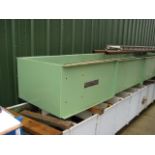 Chain & Flight - Vecoplan chain and flight conveyor with mild steel case and open top. The trough is