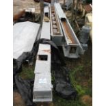 Chain & Flight - Guttridge swan neck chain and flight conveyor 200mm wide with 270mm deep trough.