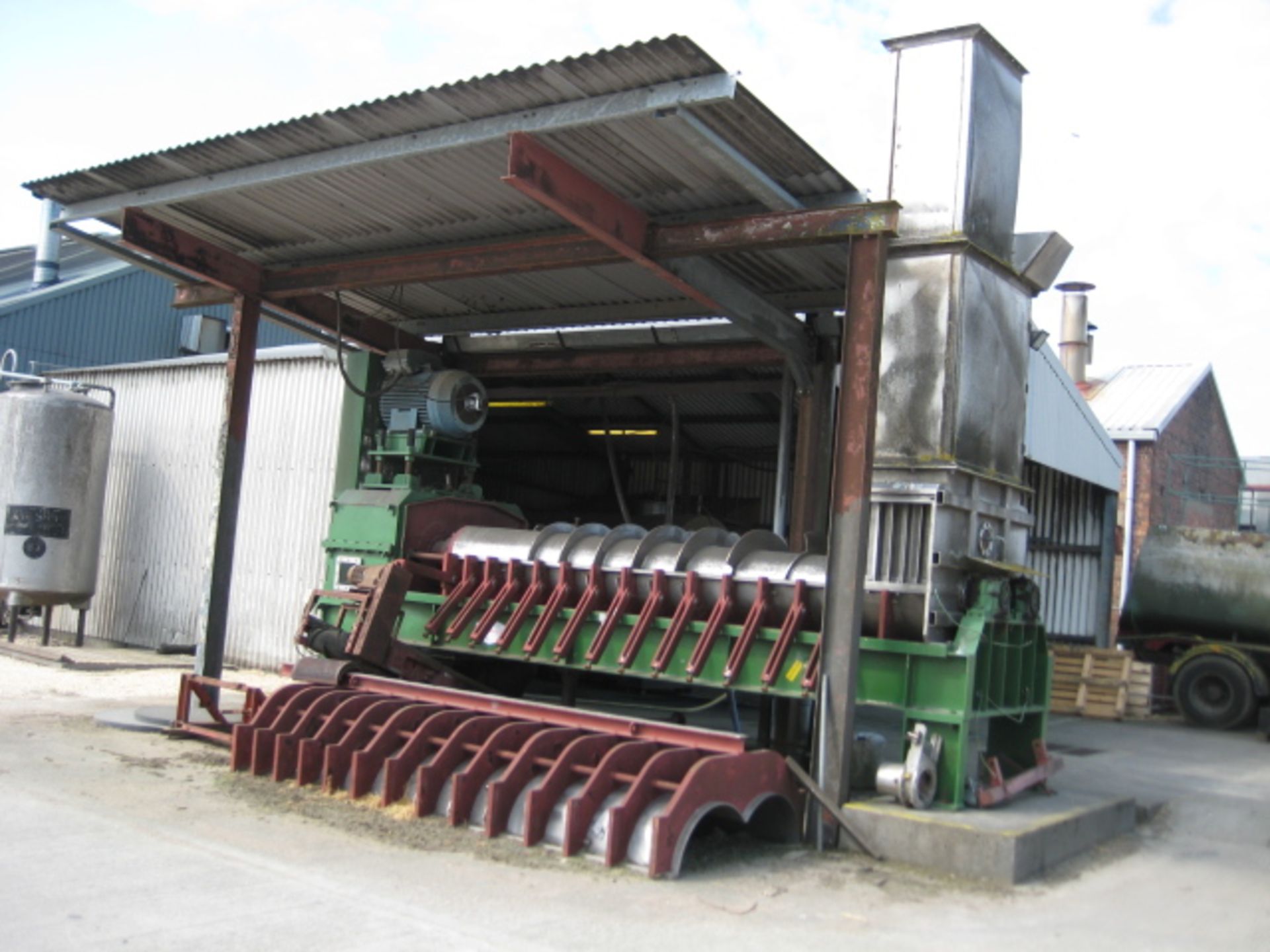 "Screw Press - Babbini model PE10B twin screw dewatering press serial number 634 built in 2011. It