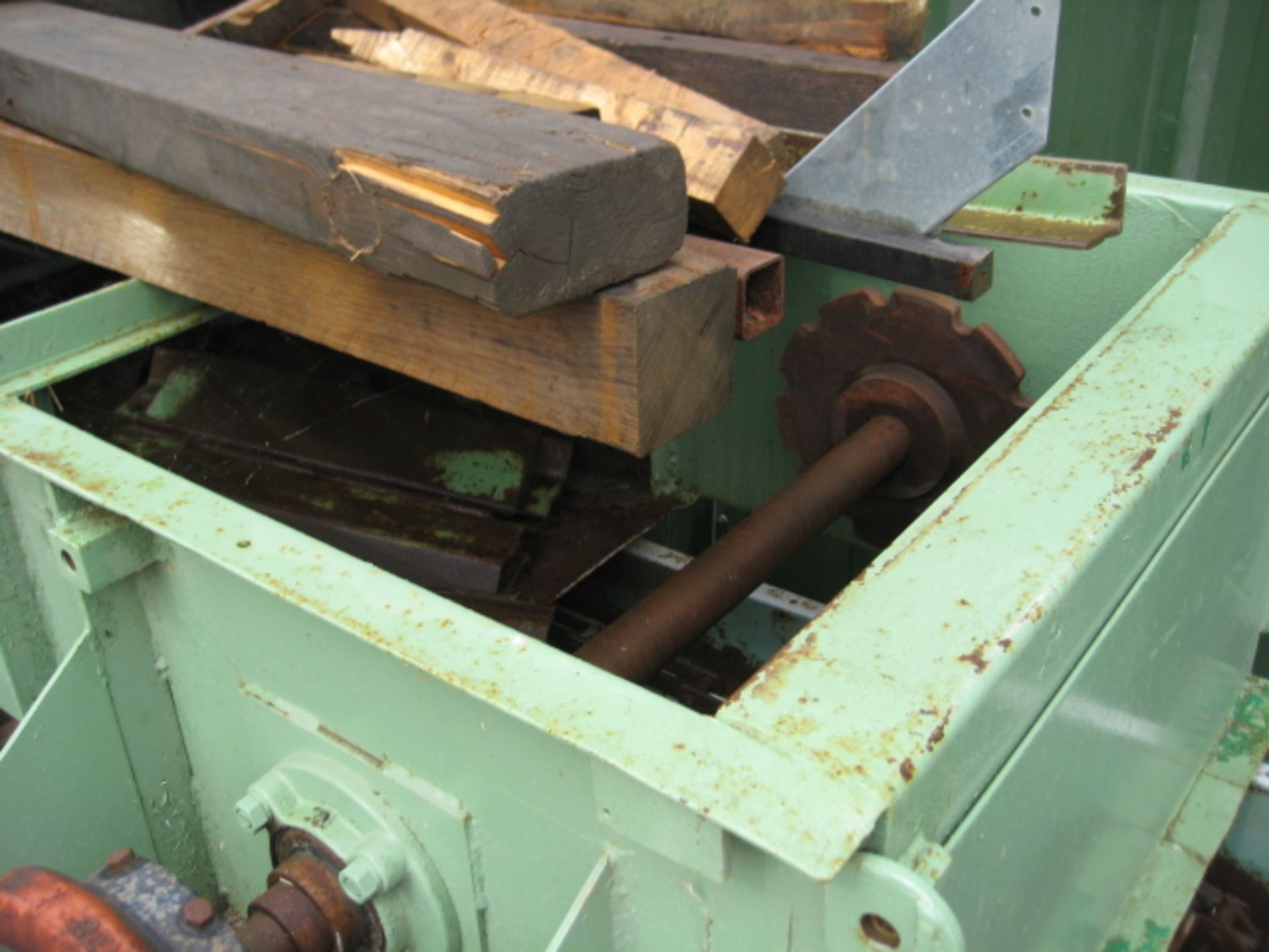 Chain & Flight - Vecoplan chain and flight conveyor with mild steel case and open top. The trough is - Image 3 of 3