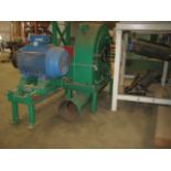 Hammer Mill - Centrefeed hammer mill (maybe by Haas) on support frame with vee belt drive and
