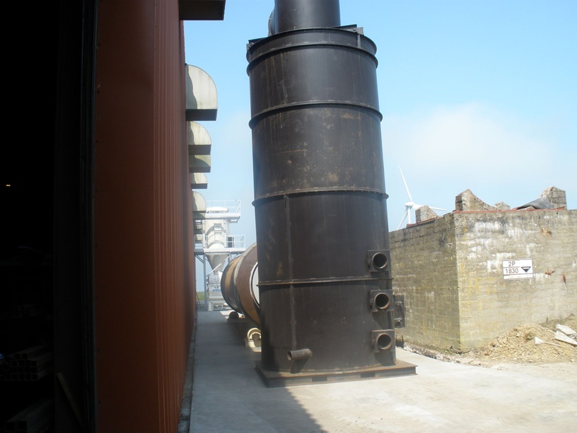 Furnace - Energy Unlimited Biomass Burner, believed built in 2008. It has an output of 5MW