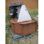 Centrifugal Fan - 700mm dia. Centrifugal Fan, with forward curved blades on the impellor and vee