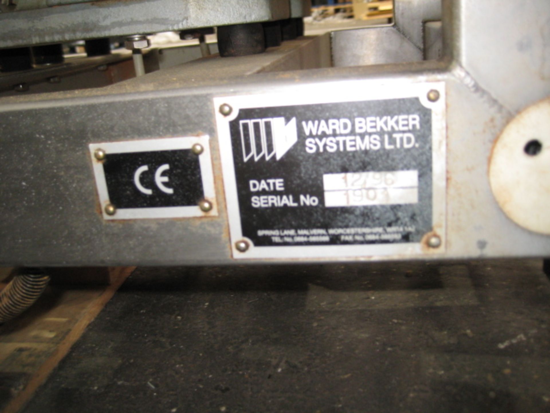 Weigher - Ward Bekker Digiway single channel linear weigher in stainless steel with control box. - Image 8 of 10