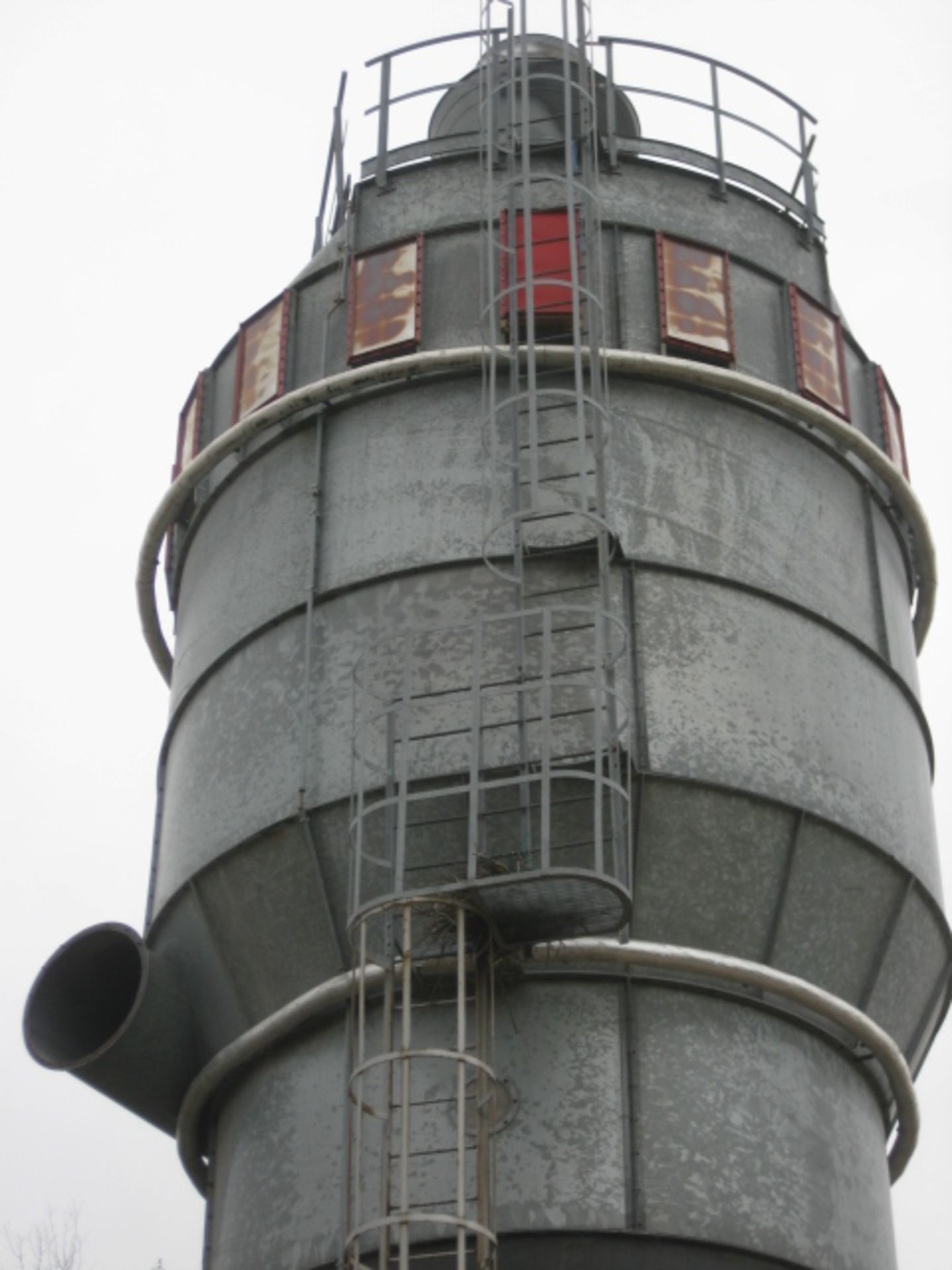 Reversejet Filter - Galvanised Dust Storage Silo, constructed from smooth flanged panels. This - Image 5 of 8