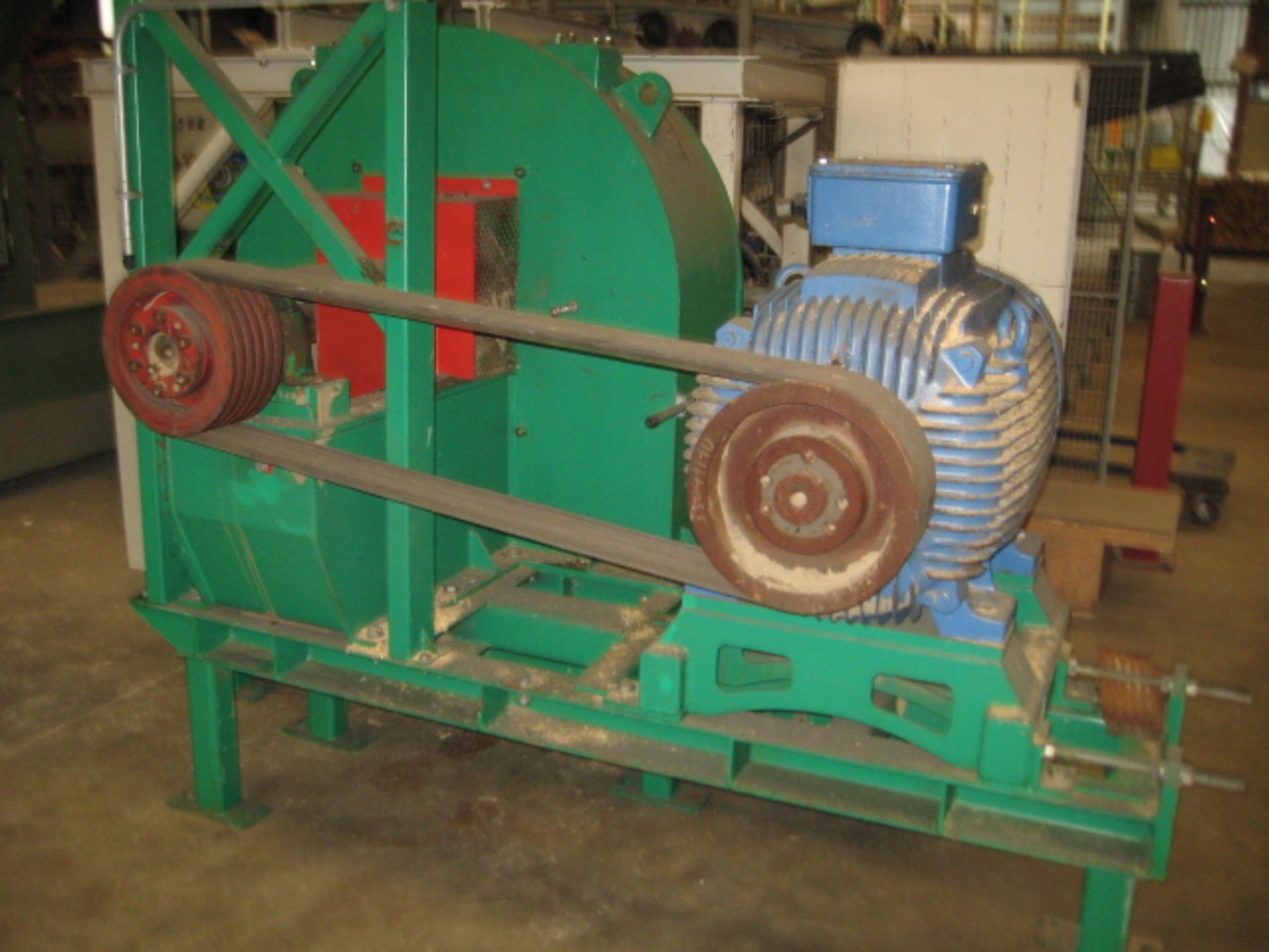 Hammer Mill - Centrefeed hammer mill (maybe by Haas) on support frame with vee belt drive and - Image 6 of 6