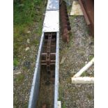 Chain & Flight - 200mm wide Chain and Flight Conveyor, 8.0 metres long with galvanised case 320 mm