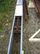 Chain & Flight - 200mm wide Chain and Flight Conveyor, 8.0 metres long with galvanised case 320 mm