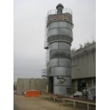 Reversejet Filter - Galvanised Dust Storage Silo, constructed from smooth flanged panels. This