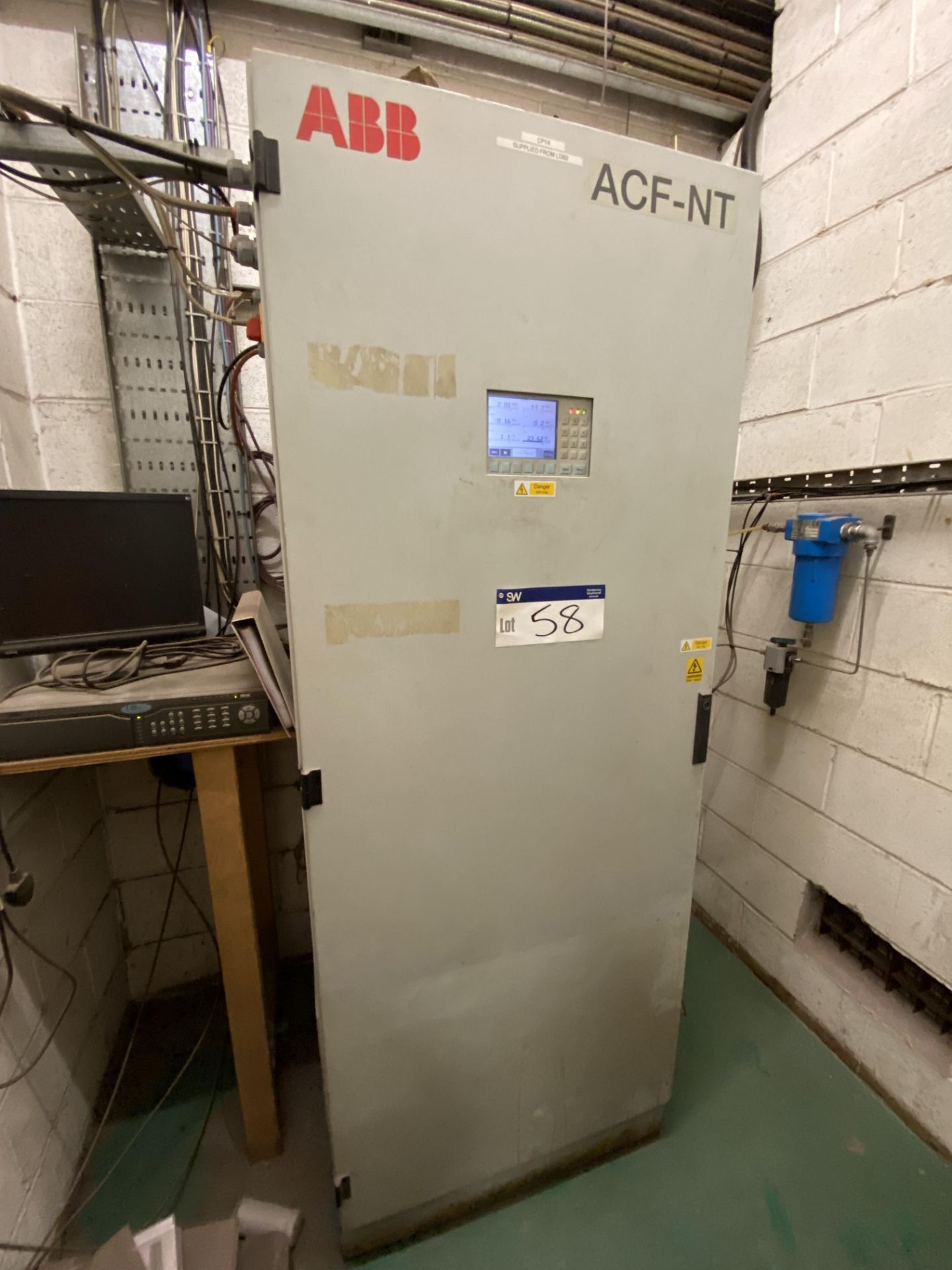 ABB ACF-NT Stack Monitoring System Cabinet, with sensors fitted on chimney stack Please read the