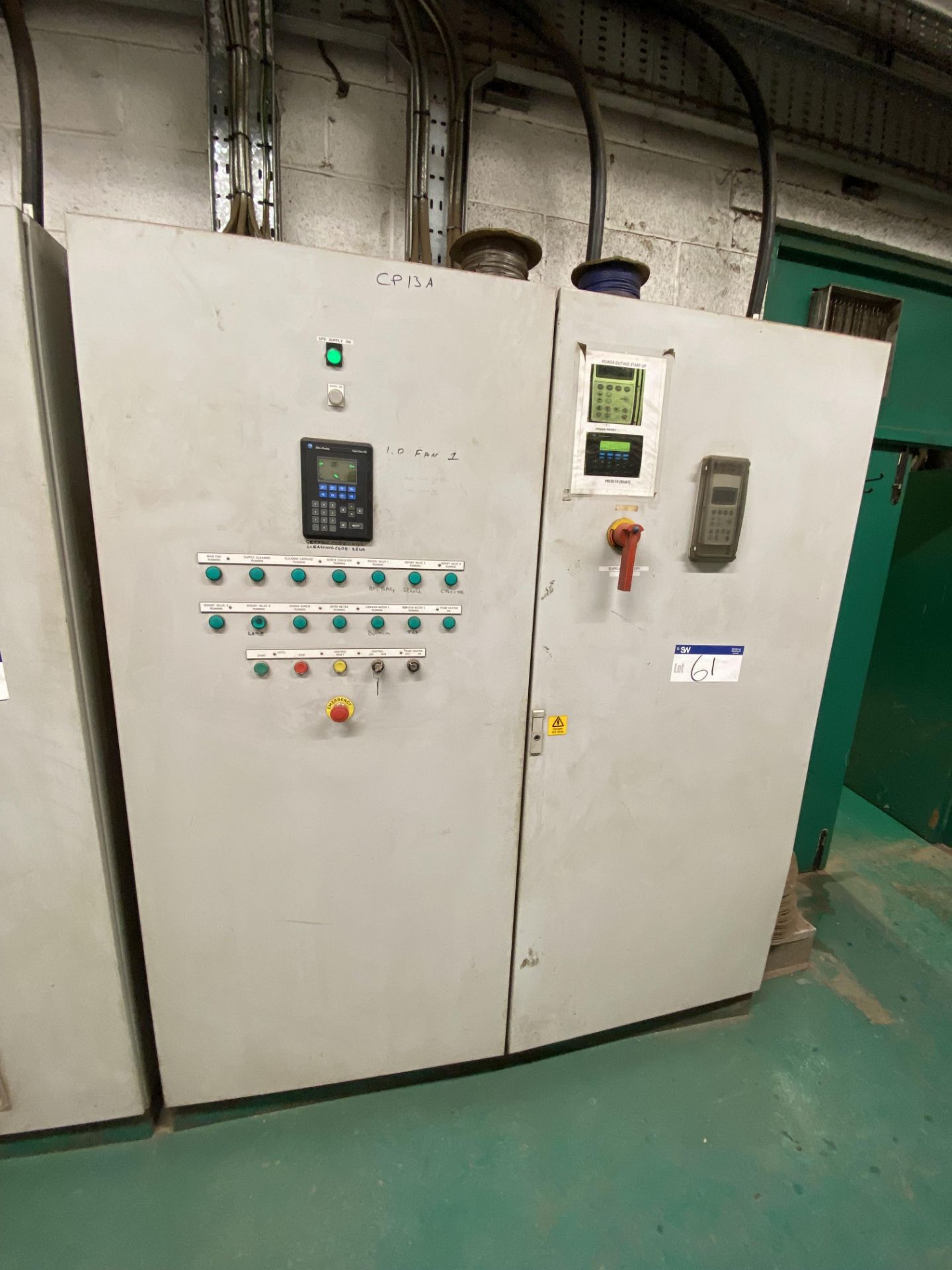 Door Control Panel (for Filter Unit & Associated Equipment) (please note this lot is part of