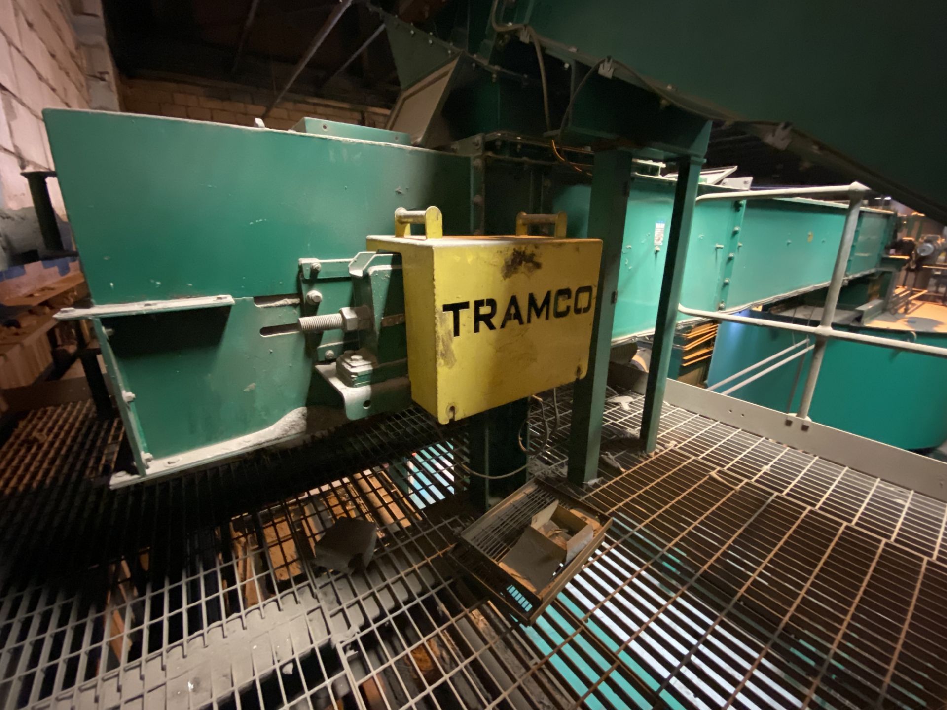 Tramco Chain & Flight Conveyor, approx. 7m centres long, with geared electric motor drive and one - Image 3 of 4