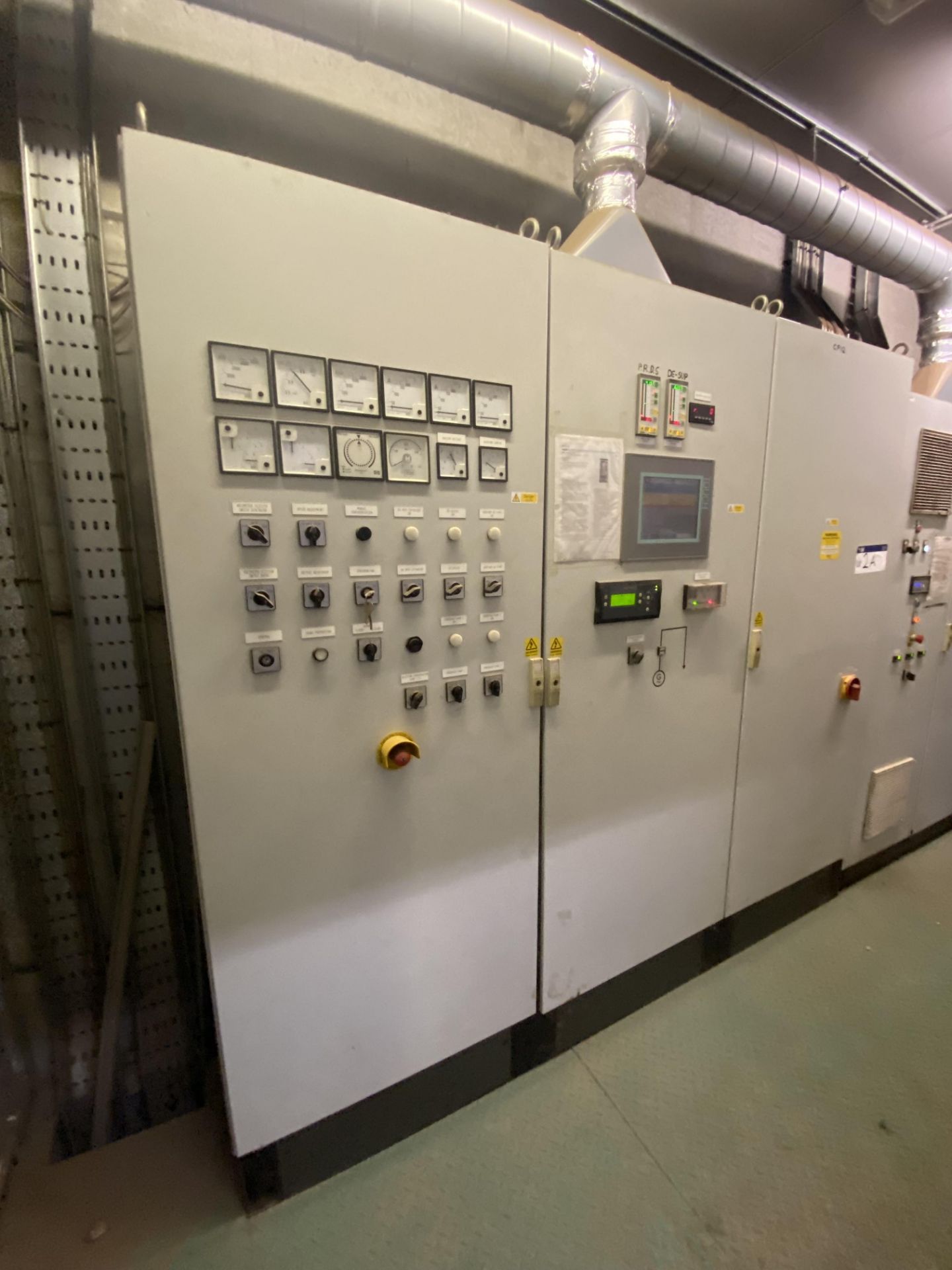 Three Door Control Panel, for turbine and generator (please note this lot is part of combination lot