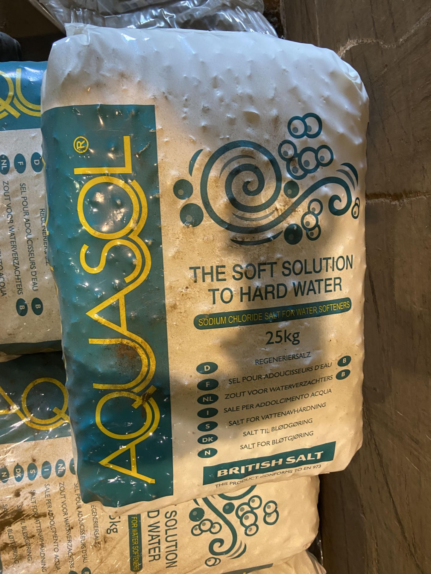Approx. 24 Bags of Aquasol 25kg British Salt, for water softeners (Take out & loading charge - £ - Image 2 of 2