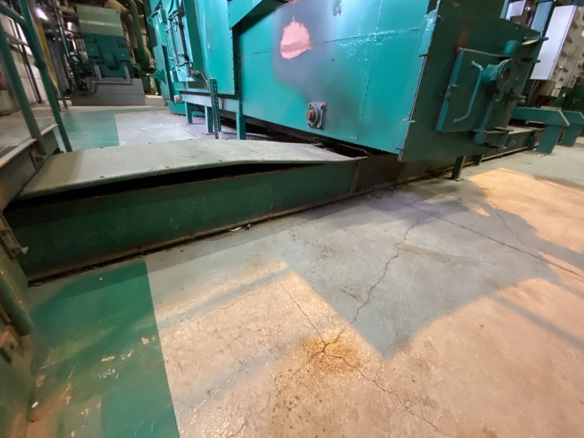 TWIN CHAIN & 350MM WIDE SCRAPER ASH DISCHARGE CONVEYOR, approx. 16.6m long, with geared electric - Image 3 of 5
