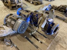 Mainly Gear Units, on pallet, with electric motor (please note this lot is part of combination lot