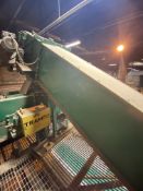 Tramco Inclined Chain & Flight Conveyor, approx. 600mm wide on casing, approx. 15m centres long,