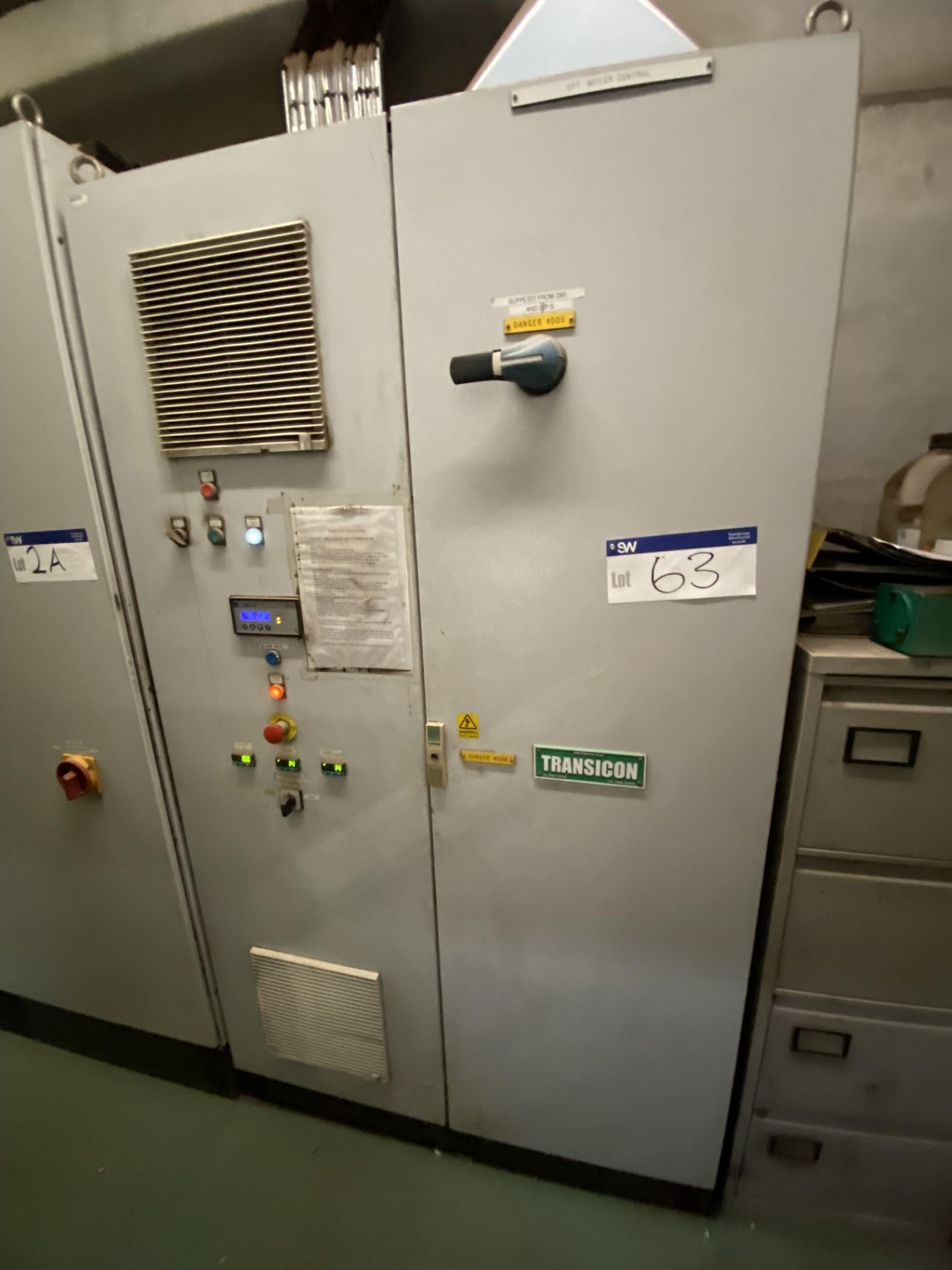 Two Door Boiler Control Panel (please note this lot is part of combination lot 101) Please read