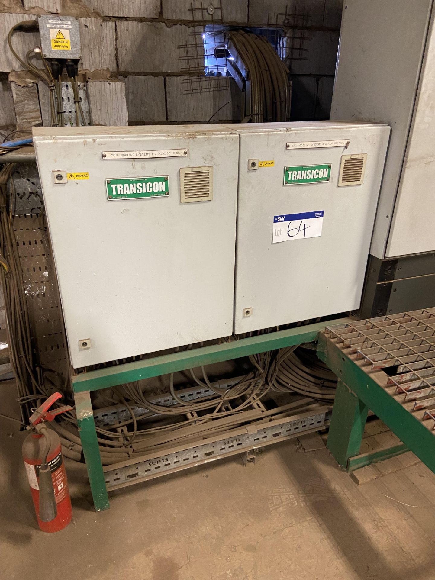 Two Transicon Cooling System PLC Control Panel (please note this lot is part of combination lot 101)