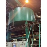 Welded Steel Furnace Distribution Hopper Feed Unit, approx. 2.9m dia. x 1.5m deep, with four