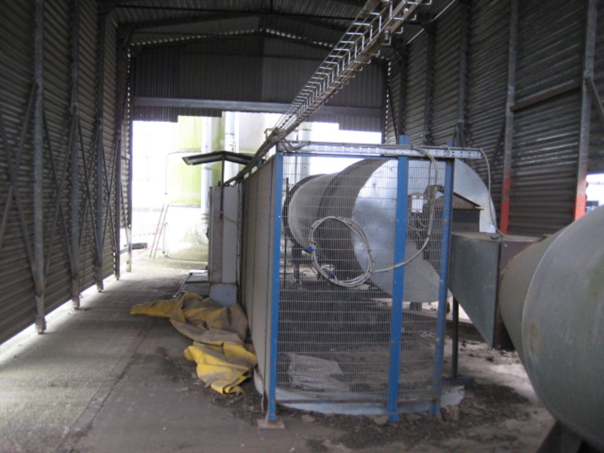 Complete Rotary Drum Drying Plant, comprising single pass drum, approx. 1.5m dia.x 8.5 metres - Bild 2 aus 10